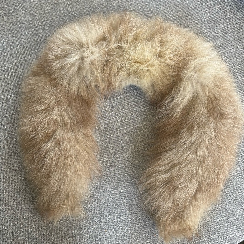 Real Fox Fur vintage collar trim